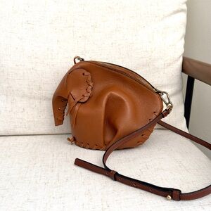 Loewe Whipstitch Elephant Mini Bag – Tan Brown Leather - EXCELLENT condition